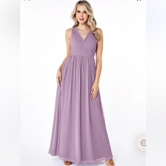 NWT Azazie “Jessa” bridesmaid dress IN SUNSET SIZE A10 - Picture 7 of 11